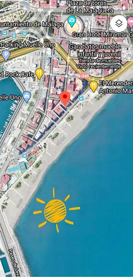아파트 Apartamento Malaga Port